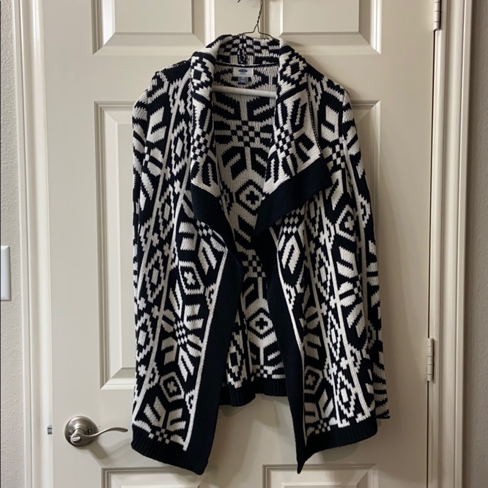 Black and white Aztec Cardigan